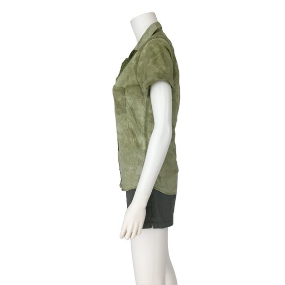 Frank & Eileen Women Billy Jean Shirt sz S Crinkle Button Up Casual Quiet Luxury - Picture 6 of 15